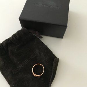 Loved, Good Condition Authentic Michael Kors MK Rosegold Belt Ring SIze 6